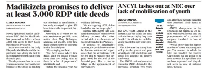 MEC DELIVERS ON TITLE DEEDS